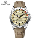 NAVIFORCE 9128 Luxury Military Sport Watch – Genuine Leather Tactical Series