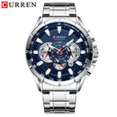 CURREN 8363 Luxury Sport Chronograph – Waterproof Stainless Steel Edition