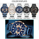 CURREN 8363 Luxury Sport Chronograph – Waterproof Stainless Steel Edition